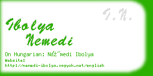 ibolya nemedi business card